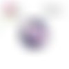 X2 cabochons fleuris 16mm