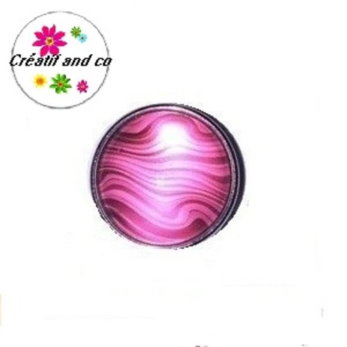 Bouton pression ton rose