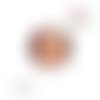 Bouton pression ton orangé
