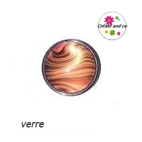 Bouton pression ton orangé
