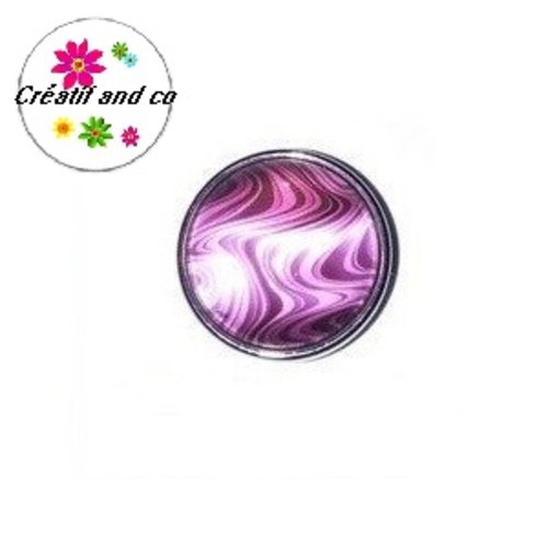 Bouton pression ton mauve