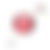 Bouton pression ton rouge orangé