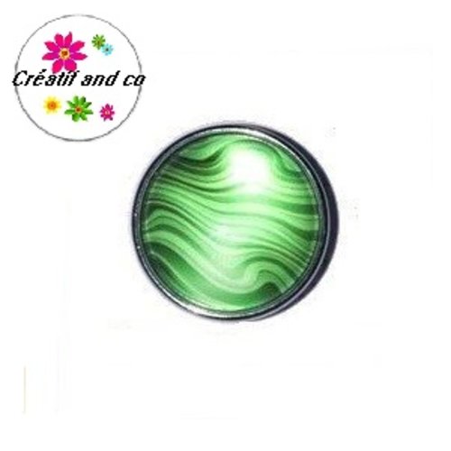 Bouton pression ton vert