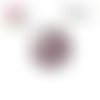 X2 cabochons bleu,rose et blanc 16mm
