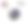 X2 cabochons fleuris 16mm