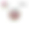 X2 cabochons fleuris 16mm