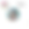 X2 cabochons chat 16mm