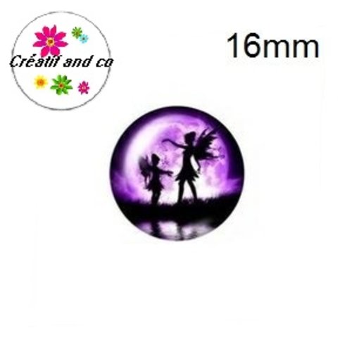 X2 cabochons duo de fée 16mm