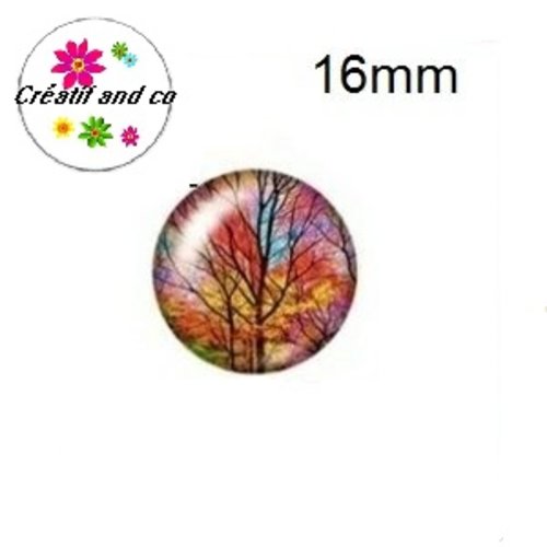 X2 cabochons arbre de vie 16mm