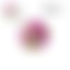 X2 cabochons fleur et papillon 16mm