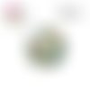 X2 cabochons fleuris 16mm