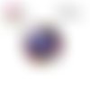 X2 cabochons fleuris 16mm
