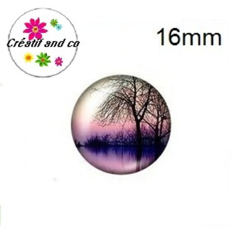 X2 cabochons arbre de vie 16mm