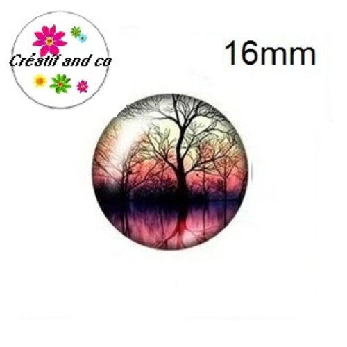 X2 cabochons arbre de vie 16mm