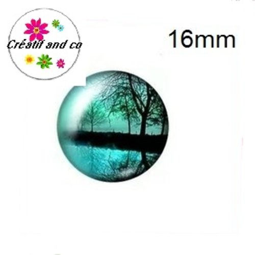 X2 cabochons arbre de vie 16mm