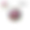 X2 cabochons fleuris 16mm