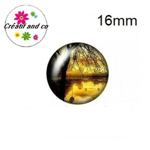 X2 cabochons arbre de vie 16mm