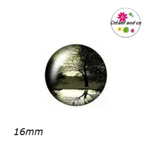 X2 cabochons arbre de vie 16mm