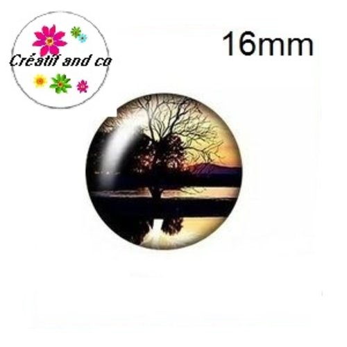 X2 cabochons arbre de vie 16mm