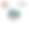 X2 cabochons trio de fleurs 16mm
