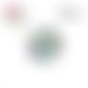 X2 cabochons fleuris 16mm