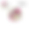 X2 cabochons fleuris 16mm
