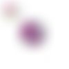 Bouton pression fleuris