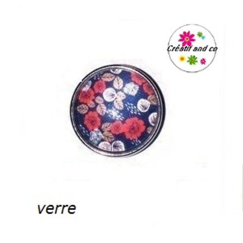 Bouton pression fleuris