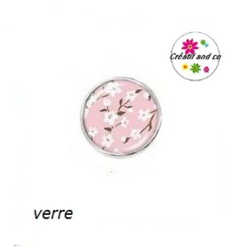 Bouton pression fleuris