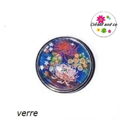 Bouton pression fleuris