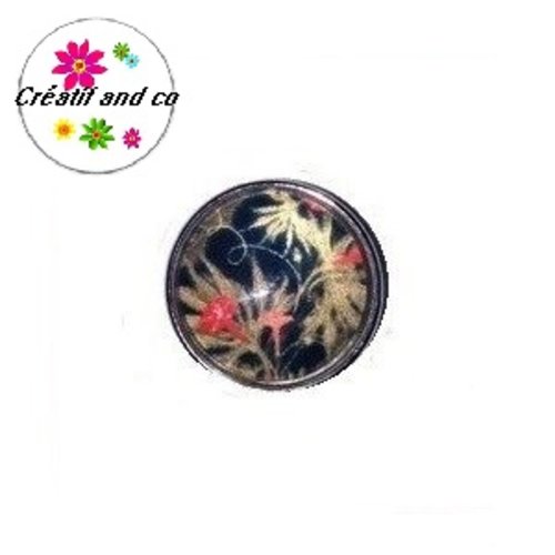 Bouton pression fleuris