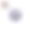 Bouton pression fleuris