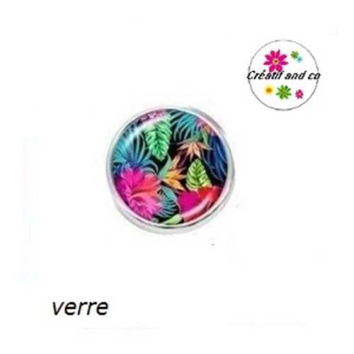 Bouton pression fleuris