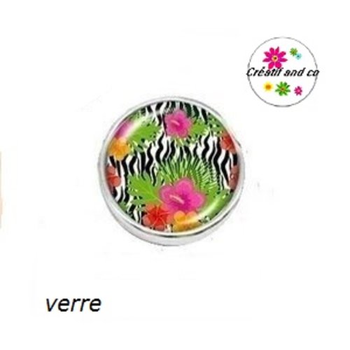 Bouton pression fleuris