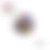 X2 cabochons fleuris 14mm