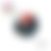 Cabochon femme chevelure orange 20mm