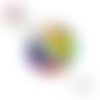 Cabochon visage femme abstrait 20mm