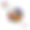 Cabochon visage femme abstrait 20mm