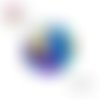 Cabochon visage femme abstrait 20mm