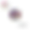 X2 cabochons chat blanc/gris 14mm