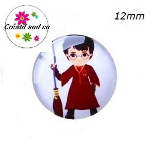 X2 cabochons harry potter 12mm