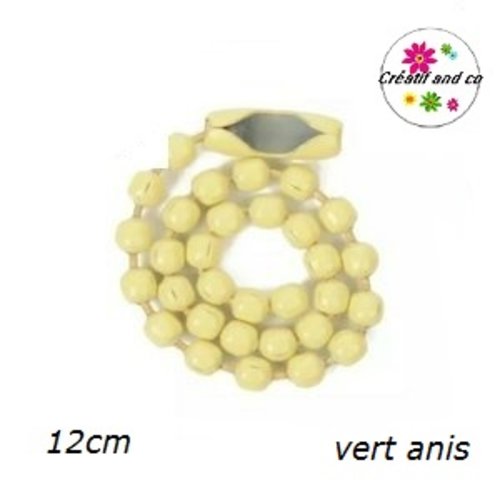 Chaine bille verte anis 12cm