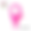 Mousqueton homard fuchsia plastique 22x12mm