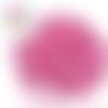 X10 anneaux mailles ouverts torsadés acrylique rose bonbon 16x11mm