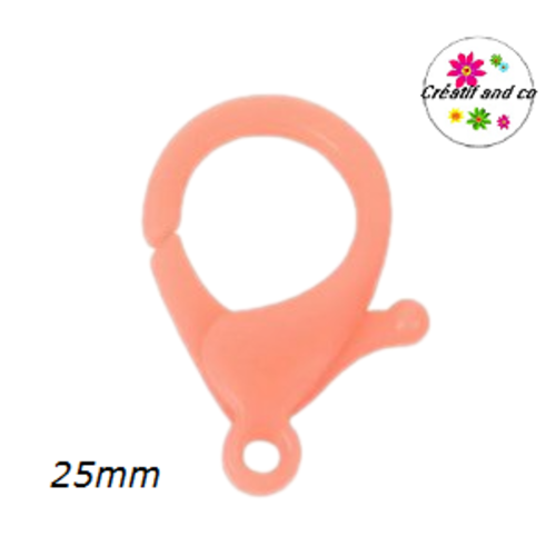 Mousqueton brique plastique 25mm