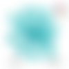 X2 cabochons coeur effet druzy turquoise résine 12mm