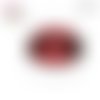 X2 cabochons kiss rouge goutte d'eau 16mm