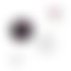 Bouton pression motif noir/fuchsia et blanc