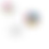 Bouton pression fleuri