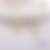 Breloque estampe grand chat moutarde 33mm